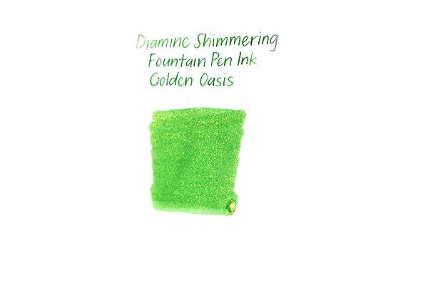 דיו מנצנץ בצבע ירוק "נווה מדבר מוזהב" 50 מ'ל מבית דיאמיין