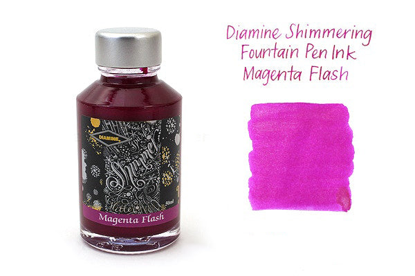 Diamine Magenta Flash Ink - Shimmering - 50 ml Bottle