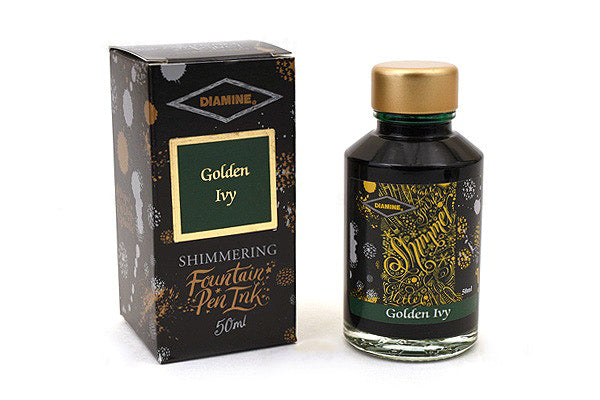 Diamine Golden Ivy Ink - Shimmering - 50 ml Bottle