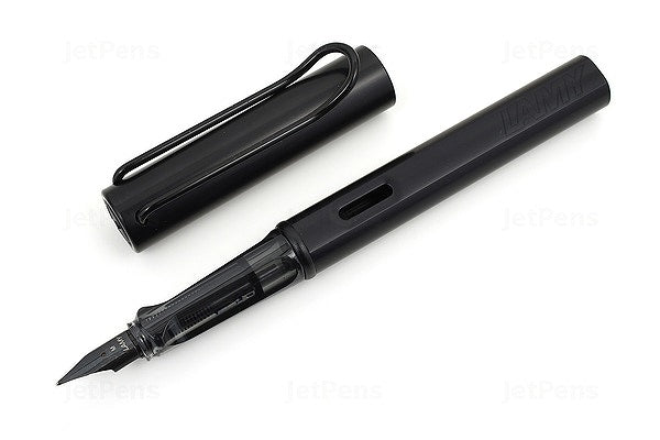 Lamy AL-Star Black Fountain Pen + 5 Black Ink Cartridges