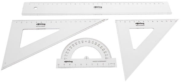 סט כלים גאומטריים מבית רוטרינג