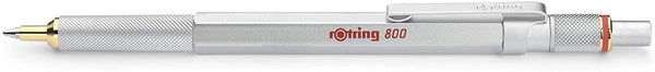 rOtring 800 Retractable Ballpoint Pen, Silver, Medium Point