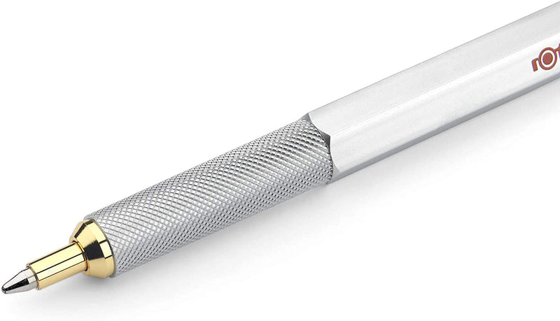rOtring 800 Retractable Ballpoint Pen, Silver, Medium Point