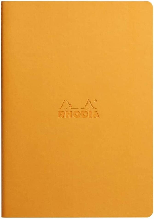 Rhodiarama sewn spine ntbk ORANGE A5 32sh. dot 90g ivory paper - 116465C