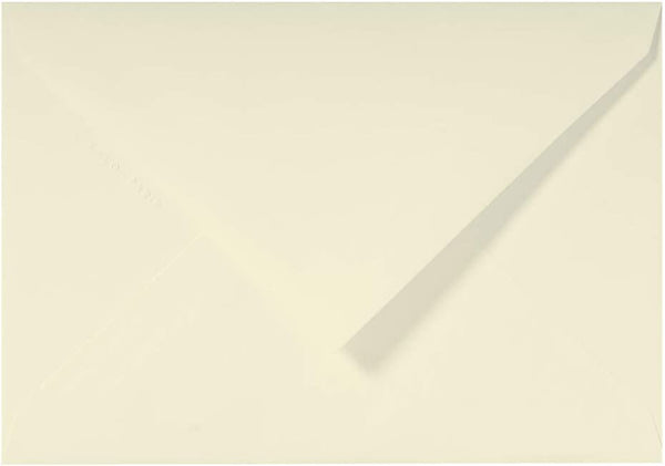 LALO, pack of 25 C6 114x162 gummed envelopes, 100g, ivory laid