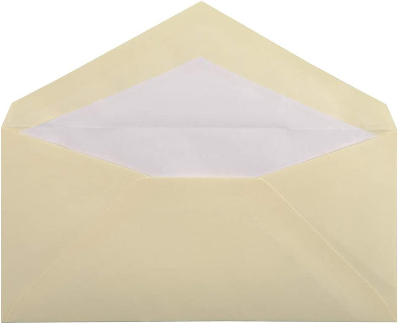 LALO, pack of 25 DL 110x220 gummed envelopes, 100g, ivory laid