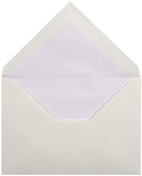 LALO, pack of 25 C6 114x162 gummed envelopes, 100g, white laid