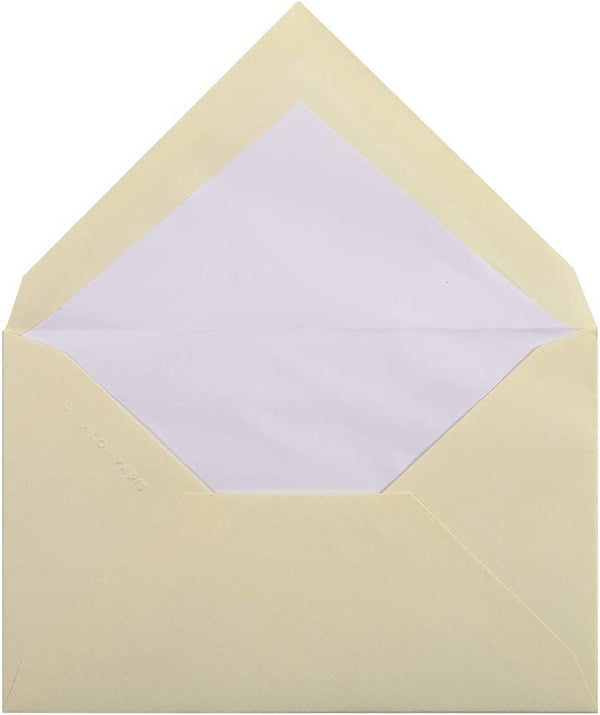 LALO, pack of 20 90x140 gummed envelopes, 100g, ivory laid