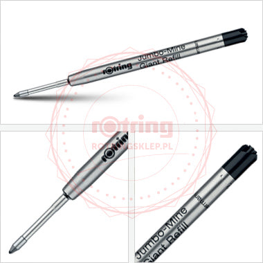 rOtring Ball Pen Refills - Black (Pack of 5)