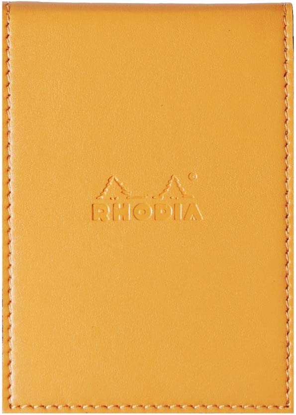 Rhodia ePURE ORANGE pad cover & pencil holder +pad N°11 lined