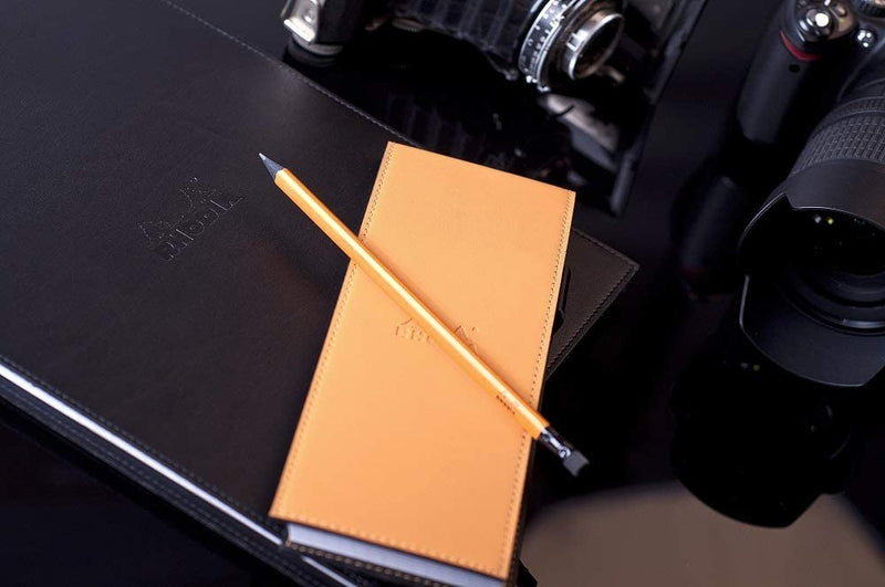 Rhodia ePURE ORANGE pad cover & pencil holder +pad N°8 lined - 218098C