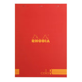 12973C - פנקס דפי שורות בצבע אדום מבית רודיה (A4)