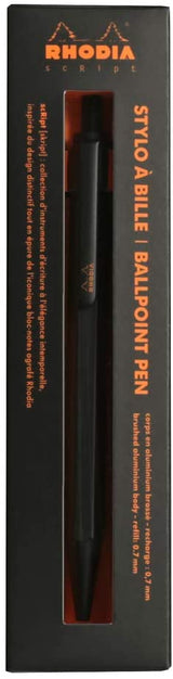 Rhodia scRipt ballpoint pen 0,7 mm BLACK - 9389C