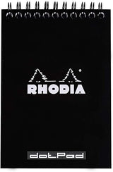 Rhodia Classic BLACK wrbnd pad 10,5x14,8cm 80 detach.sh. dot 80g - 135039C