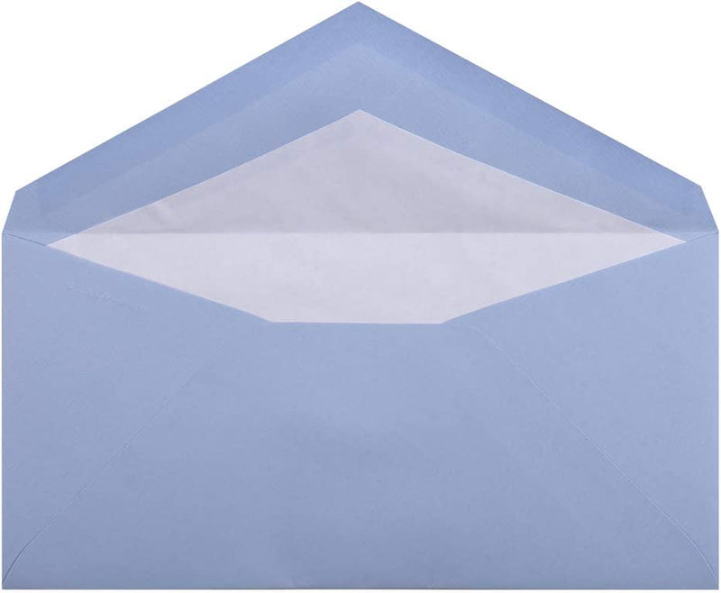 LALO, pack of 25 DL 110x220 gummed envelopes, 100g, blue laid