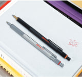 rOtring 800 Retractable Ballpoint Pen, Silver, Medium Point
