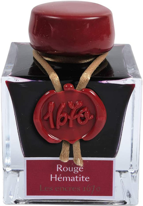 1670 Jacques Herbin Prestige ink 50 ml - Hematite red - 15026JT