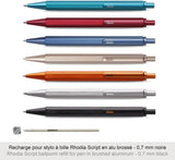 Rhodia scRipt ballpoint refill 0,7 mm BLACK INK - 9280C