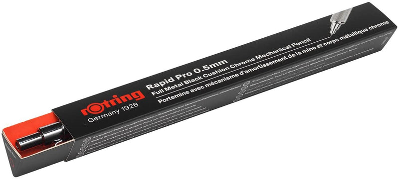 rOtring Rapid PRO Mechanical Pencil, 0.5 mm, Silver Chrome