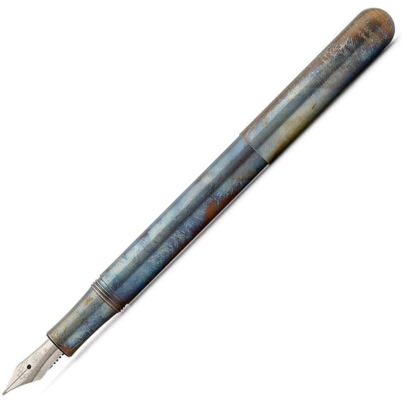 Kaweco Liliput Steel Fireblue Pocket Fountain Pen - Medium Nib - GoldenGenie.jpg