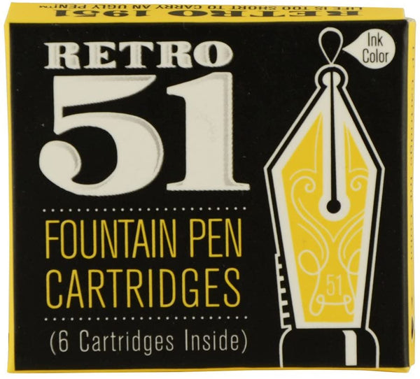 Fountain Pen Refill Cartridges - Black\Blue