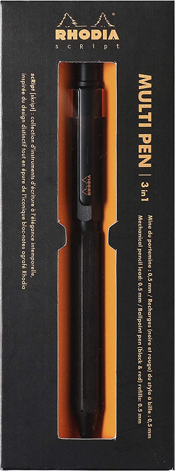 Rhodia scRipt Multipen 0,5 mm BLACK - 9342C