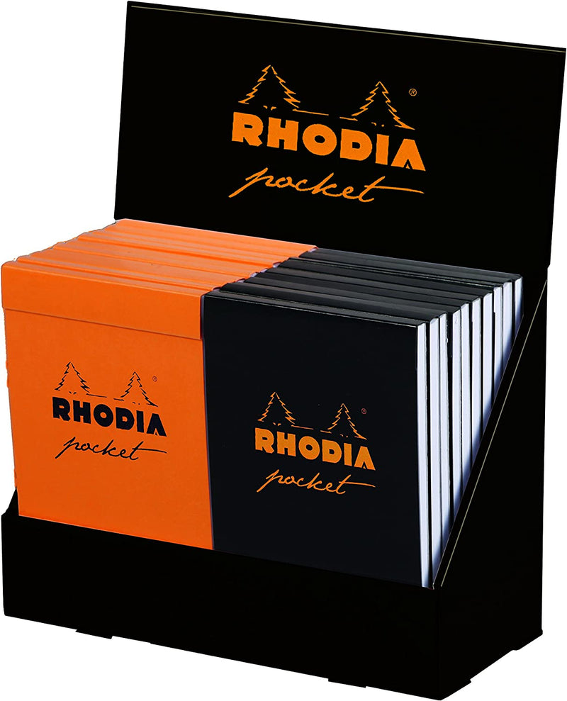 Rhodia Pocket pad O&B 7,5x12cm 40sh. lined 80g 20 pcs display - 8650C