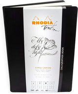 Rhodia Touch - Calligrapher Book hardcover ntbk A4 portrait 32sh. blank 115lb natural simili Japan paper - 116125C