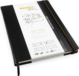 Rhodia Touch - Calligrapher Book hardcover ntbk A4 portrait 32sh. blank 115lb natural simili Japan paper - 116125C