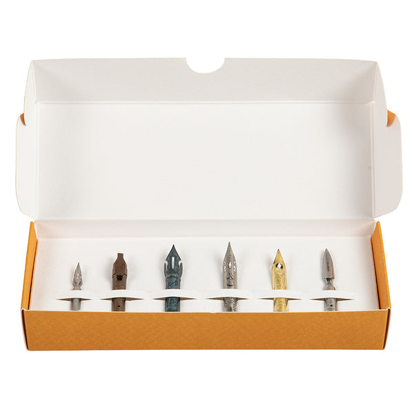 Jacques Herbin Prestige 6 nibs set for calligraphie, writing and drawing - 20101JT 