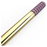 Swarovski Ballpoint pen Purple, Gold-tone plated