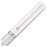 Swarovski Crystalline Gloss ballpoint pen White, Chrome plated