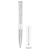 Swarovski Crystalline Gloss ballpoint pen White, Chrome plated