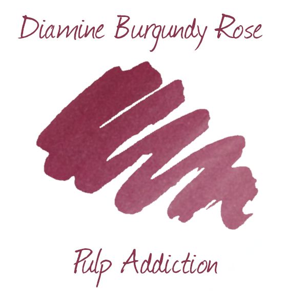 Diamine Fountain Pen Ink - Burgundy Rose Flower 30ml Bottle