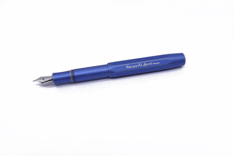 Kaweco AL Sport Fountain Pen Blue Stone Washed EF (Extra Fine) - GoldenGenie