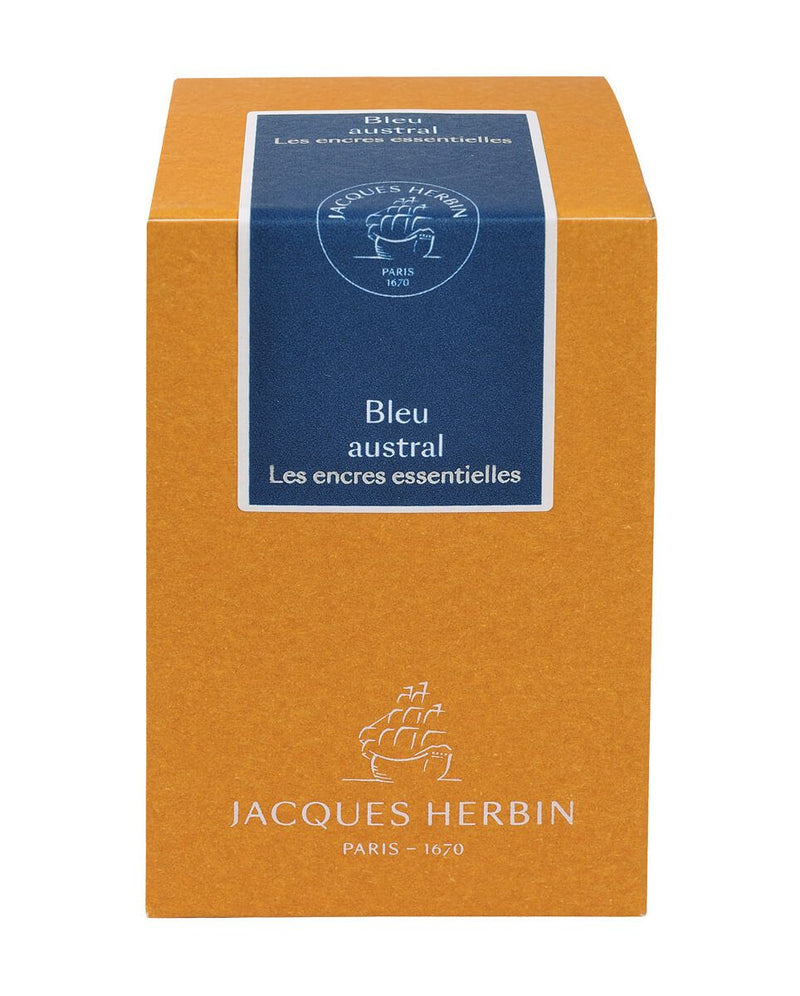 Jacques Herbin Prestige Essential ink bottle 50ml - Bleu austral - 13116JT