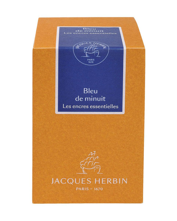 Jacques Herbin Prestige Essential ink bottle 50ml - Bleu de minuit - 13119JT