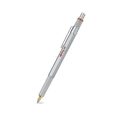 rOtring 800 Retractable Ballpoint Pen, Silver, Medium Point