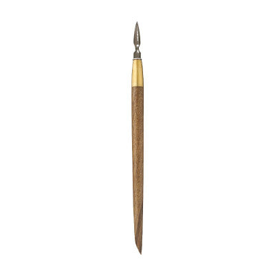 Jacques Herbin Prestige wooden penholder with 1 writing nib and 15ml Noir abyssal ink tube set - 20209JT